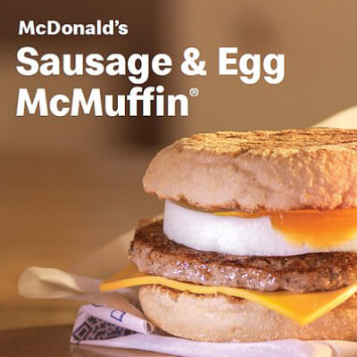 McDonalds Sausage And Egg Mcmuffin